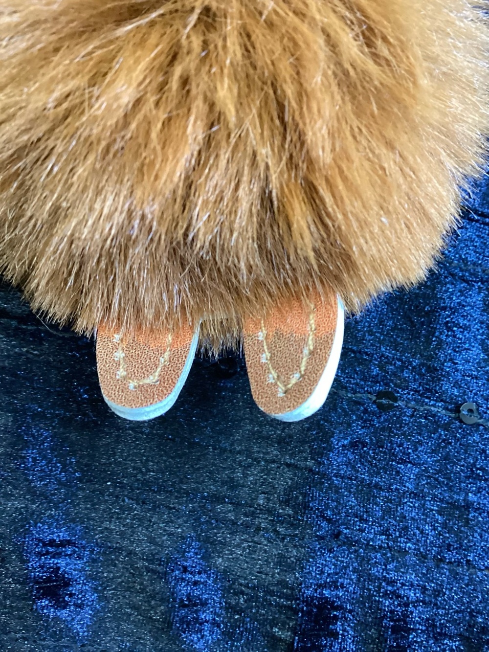 Brown Alpaca Pom Pom Keychain with Clip - Picture 9 of 11